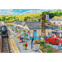 Trefl, Bahnhof, 1000 Teile Premium Plus Puzzle
