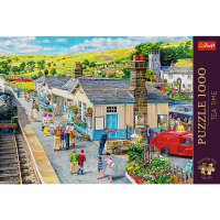 Trefl, Bahnhof, 1000 Teile Premium Plus Puzzle