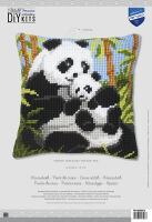 Vervaco Kreuzstich-Kissen-Set Panda Familie - Stickbild...