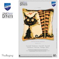 Vervaco Kreuzstich-Kissen-Set Katze - Stickbild...