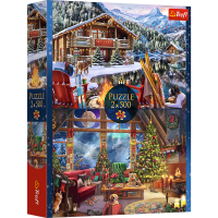 Trefl, Weihnachten in den Bergen, 2x500 Teile Puzzle