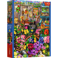 Trefl, Garten / Blumen, 2x500 Teile Puzzle