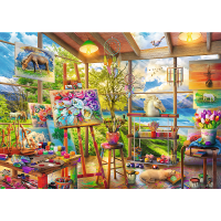 Trefl, Katzen / Malerei, 2x500 Teile Puzzle