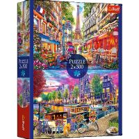 Trefl, Europäische Hauptstädte, 2x500 Teile Puzzle