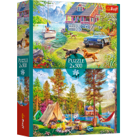 Trefl, Sommerliche Entspannung, 2x500 Teile Puzzle