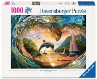 Sprung in den Sonnenuntergang – 1000 Teile Puzzle...