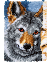 Vervaco Knüpfteppich / Wandbehangpackung Wolf