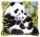 Vervaco Knüpfkissenpackung Pandas