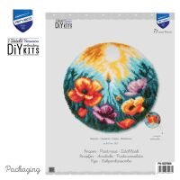 Vervaco Knüpfteppich / Wandbehangpackung Mohnblumen