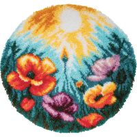 Vervaco Knüpfteppich / Wandbehangpackung Mohnblumen