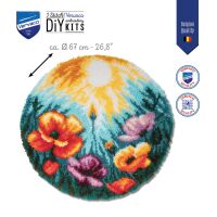 Vervaco Knüpfteppich / Wandbehangpackung Mohnblumen