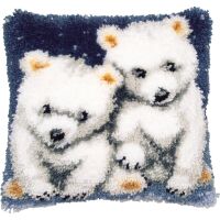 Vervaco Knüpfkissenpackung Kleine Eisbären