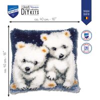 Vervaco Knüpfkissenpackung Kleine Eisbären