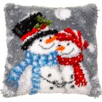 Vervaco Knüpfkissenpackung Schneemänner