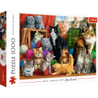 Trefl, Katzenbegegnung, 1000 Teile Puzzle