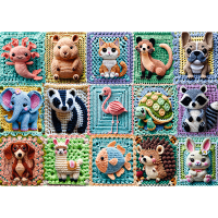 Trefl, Häkeltiere, 1000 Teile Premium Plus Puzzle