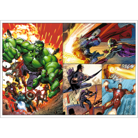 Trefl,Disney Marvel Die Avengers, 4x250 Teile Puzzle