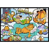 Trefl, Garfield hasst Montag, 4x250 Teile Puzzle
