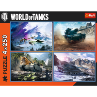 Trefl, Panzerbattle, 4x250 Teile Puzzle