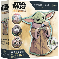Trefl, Wood Craft, Grogu, 160 Teile Holzpuzzle