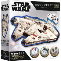 Trefl, Wood Craft, Millennium Falke, 160 Teile Holzpuzzle