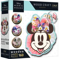 Trefl, Wood Craft, Stylische Minnie Maus, 160 Teile...