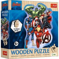 Trefl, Avengers Abenteuer, 50 Teile Holzpuzzle