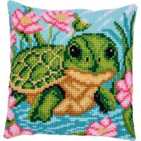 Kreuzstich-Kissen-Set Schildkröte - Stickbild...