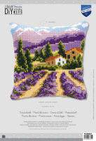 Kreuzstich-Kissen-Set Provence - Stickbild vorgezeichnet