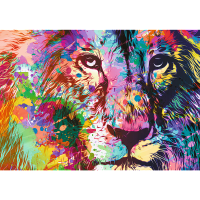 Trefl, Bunter Löwe, 1000 Teile Puzzle