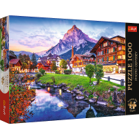 Trefl, Stadt in den Alpen, 1000 Teile Premium Plus Puzzle