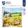 Kreuzstich-Kissen-Set Bergwiese mit Blumen - Stickbild vorgezeichnet