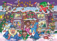 Wasgij Christmas 22,Keine stille Nacht dieses mal, 2x1000...