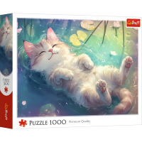 Trefl, Perfekte Entspannung - Katze , 1000 Teile Puzzle