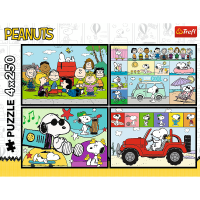 Trefl, Peanuts, 4x250 Teile Puzzle