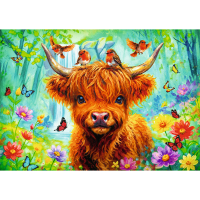 Trefl, Hochlandkuh - 1000 Teile Puzzle