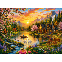 Trefl, Hütte im Wald, 3000 Teile Puzzle