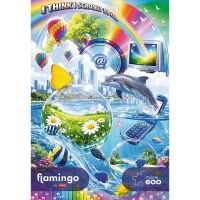 Flamingo by Trefl Internet Chaos 600 Teile Puzzle