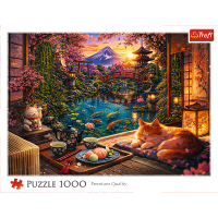 Trefl, Die Katze aus dem Sakura-Garten - 1000 Teile Puzzle