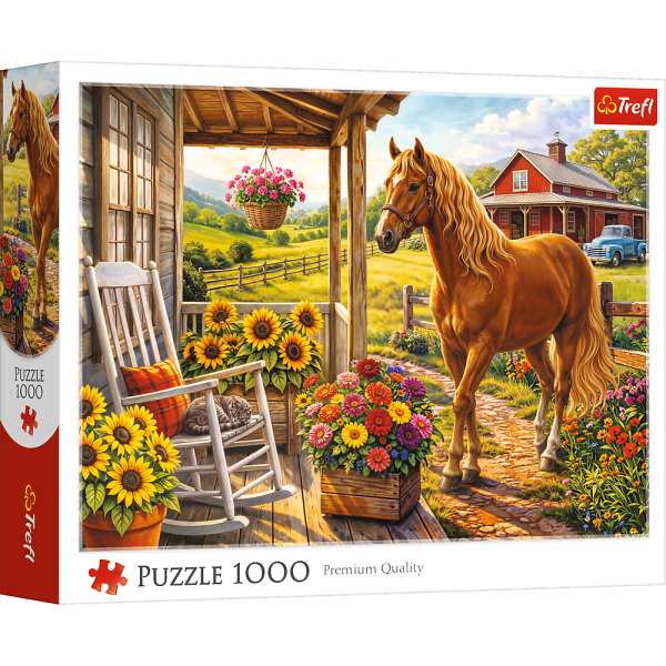Trefl, Pferd auf der Farm  - 1000 Teile Puzzle