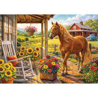 Trefl, Pferd auf der Farm  - 1000 Teile Puzzle