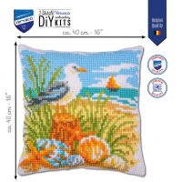 Kreuzstichkissenpackung Ocean breeze - Stickbild vorgezeichnet