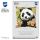 Kreuzstichkissenpackung Panda mit Blumen - Stickbild vorgezeichnet