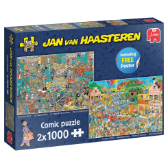 Jumbo 19099 Jan van Haasteren 2x 1000 Teile Comic Puzzle