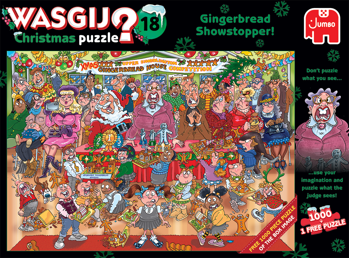 JUMBO 25017 Wasgij Christmas 18 Die Weihnachtsshow Puzzle